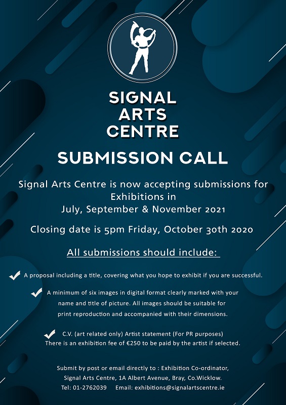 Signal Arts Centre Submission Call 2021