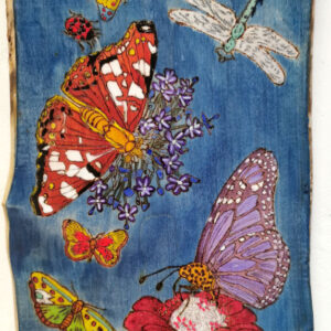 4. Fran Dooley – Wooden Piece with Butterflies